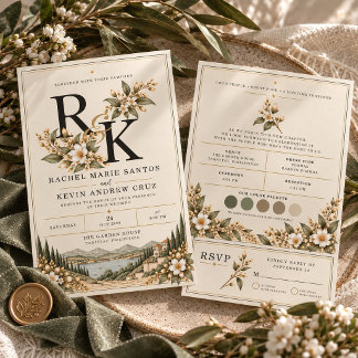 Botanical Garden Wedding Invitation