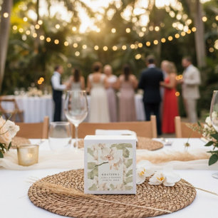 Botanical Garden Wedding Thank You Favor Square Sticker