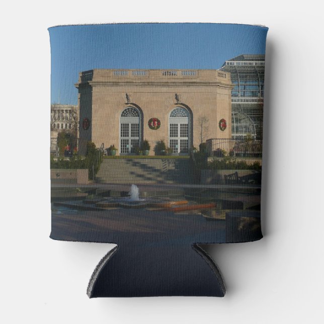 Botanical Gardens at Christmas in Washington DC Can Cooler (Front)