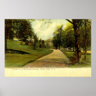 Botanical Gardens, Bronx New York 1905 vintage Poster