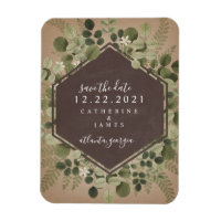 Botanical Geometric Chalkboard Wedding