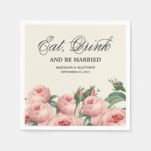 Botanical Glamour Personalised Paper Napkins