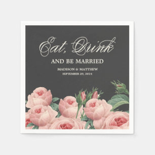 Botanical Glamour   Personalised Paper Napkins