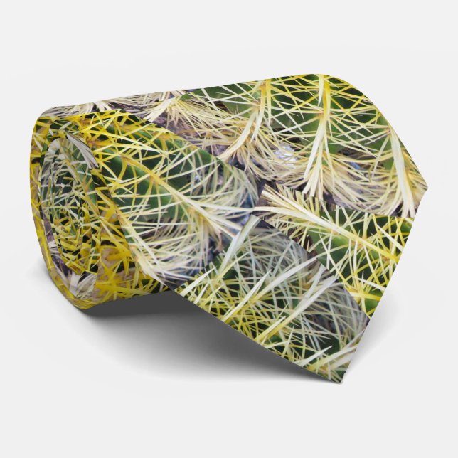 Botanical Globe Cactus Plant Photo Tie (Rolled)