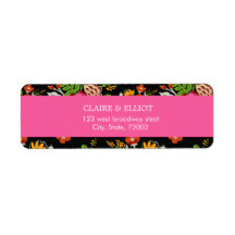 Botanical Gold Greenery Return Address Label