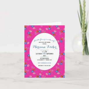 Botanical grandmillennial Baby Shower invitation
