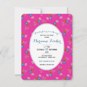 Botanical grandmillennial Baby Shower invitation