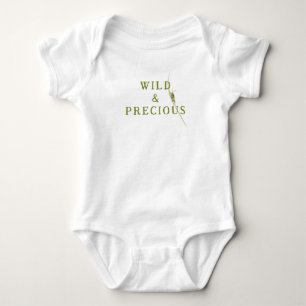 Botanical Grasshopper Wild & Precious Baby Shower Bodysuit