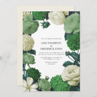 Botanical Green, Fern Shadow & Ivory Bud Wedding