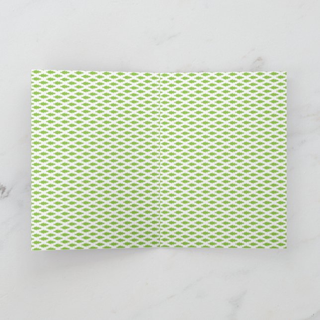Botanical Green File Folder Set Card (Inside)