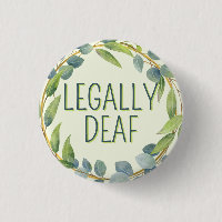 Botanical Green Leaves Legally Deaf