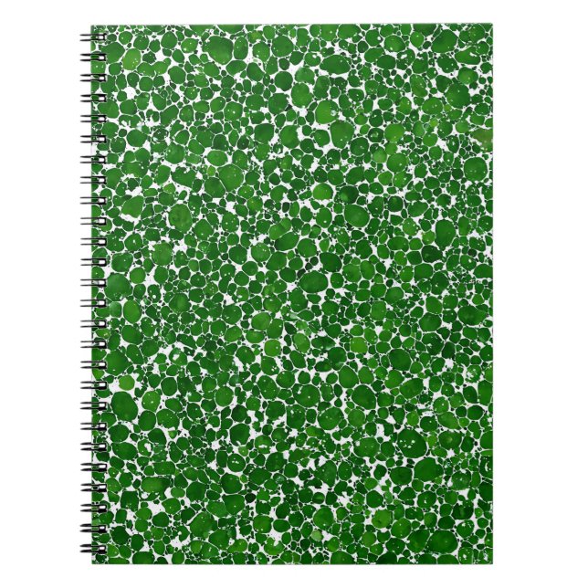 Botanical Green Marble Notebook (Front)