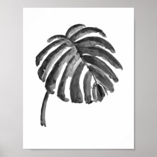 Botanical Green Plant Watercolor Painting Poster