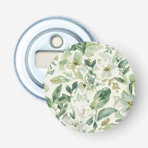 Botanical Green Watercolor Floral Leaves Nature 