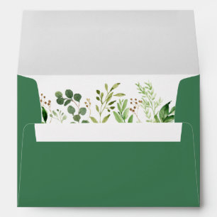 Botanical Greenery Eucalyptus Wedding Envelope