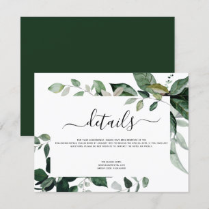 Botanical Greenery Foliage Watercolor Wedding Invi Invitation