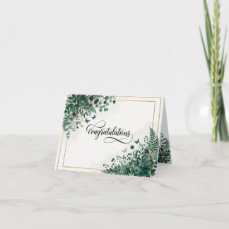 Botanical Greenery Graduation Card