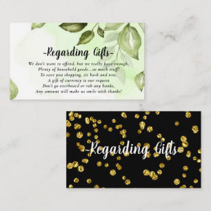 Botanical Greenery Honeymoon Wishing well Card