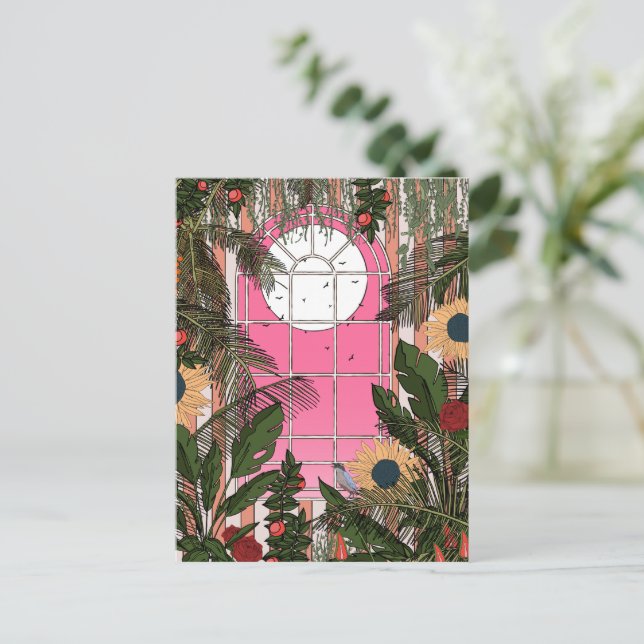 Botanical Greenhouse Postcard (Standing Front)