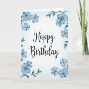 Botanical Happy Birthday Card