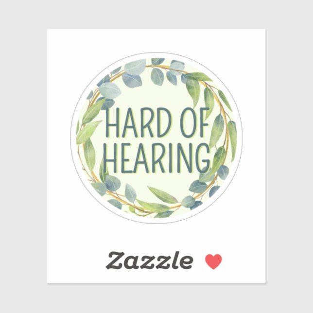 Botanical Hard of Hearing Green Deafness (Sheet)