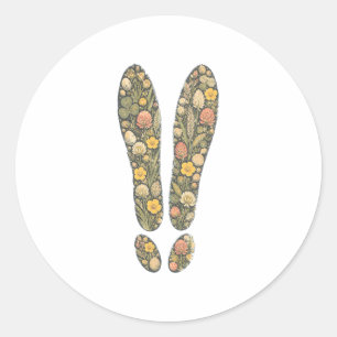 Botanical Hare Tracks Spring Meadow Nature Sticker