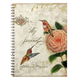 Botanical Hummingbirds Personalised Journal