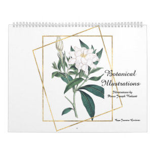 Botanical Illustrations by Pierre-Joseph Redouté Calendar