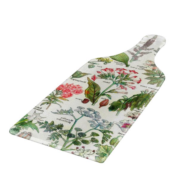 Botanical Illustrations Cutting Board (Corner)
