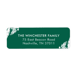 Botanical Impressions Return Address Label