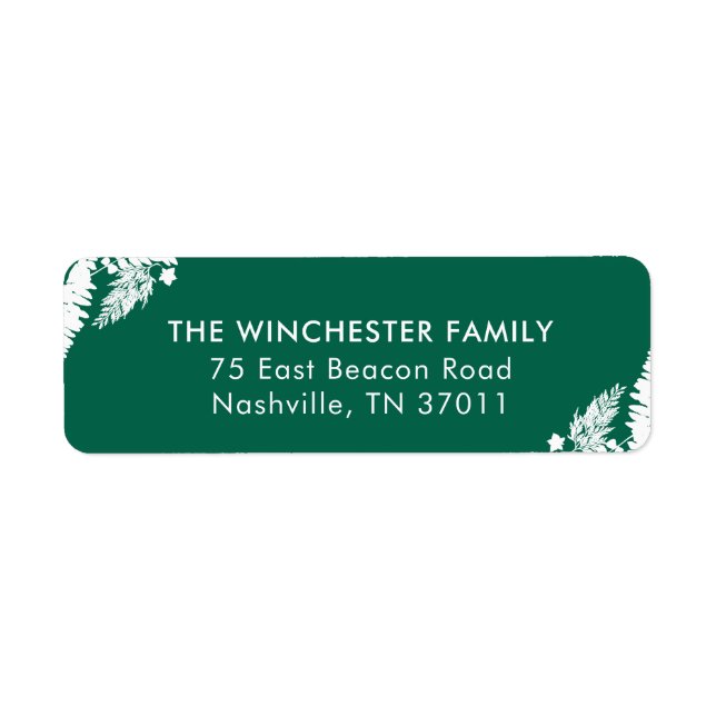 Botanical Impressions Return Address Return Address Label (Front)