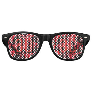 Botanical Inspired Rose Flower Summer Party Retro Sunglasses