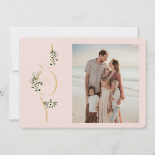 Botanical JOY Christmas Card