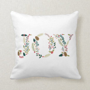 Botanical Joy Christmas Cushion