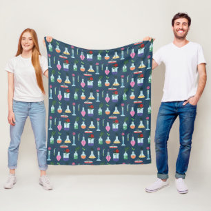 Botanical Lab Equipment Fleece Blanket