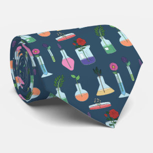 Botanical Lab Equipment Tie