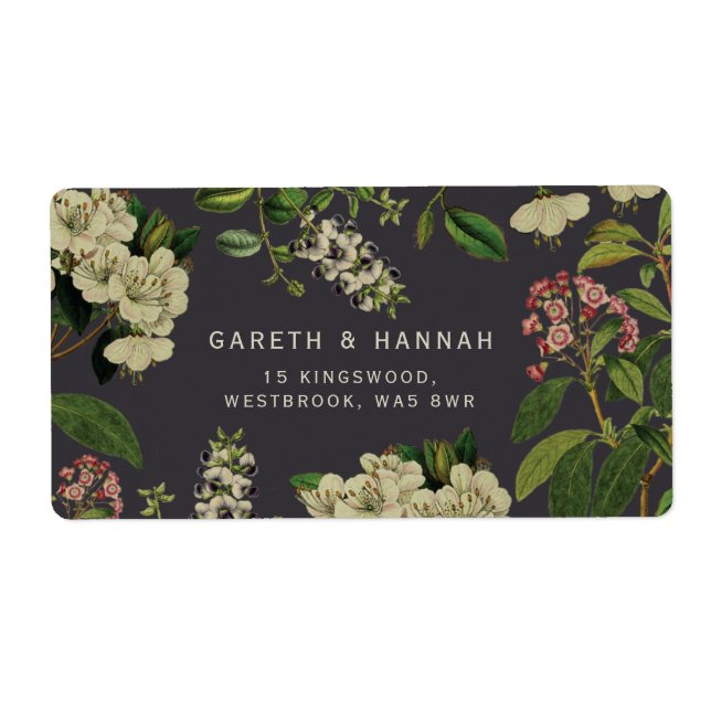 BOTANICAL LABEL-GREY (Front)