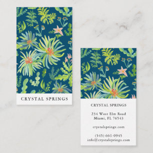 Botanical Landscaping Gardening Plants Modern Chic Business Card