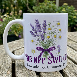 Botanical Lavender Chamomile Sleepy Cottagecore Coffee Mug