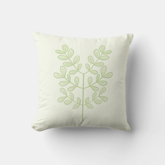 Botanical Leaf Cushion (Front)