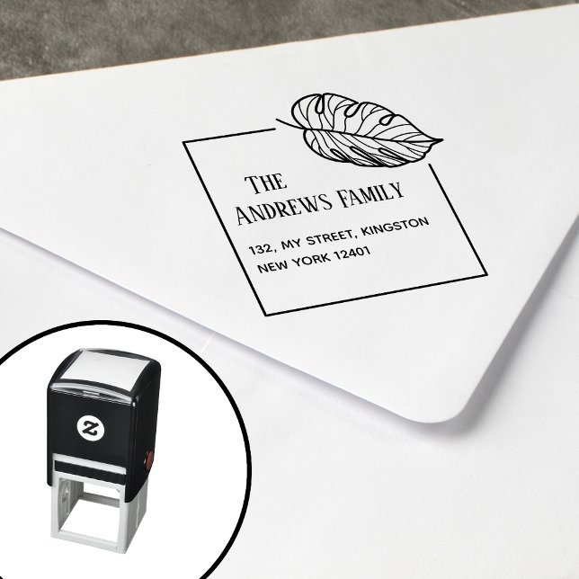 Botanical Leaf Self-inking Stamp (Creator Uploaded)