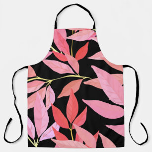 Botanical leaves, colourful seamless pattern. apron