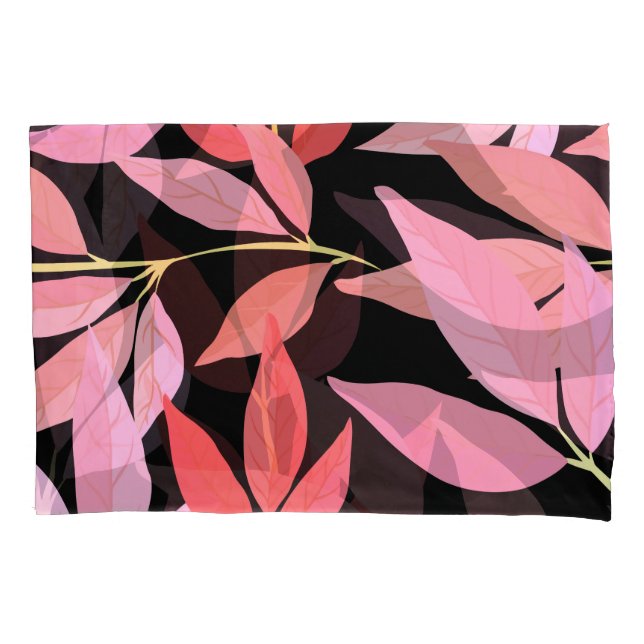 Botanical leaves, colourful seamless pattern. pillowcase (Front)