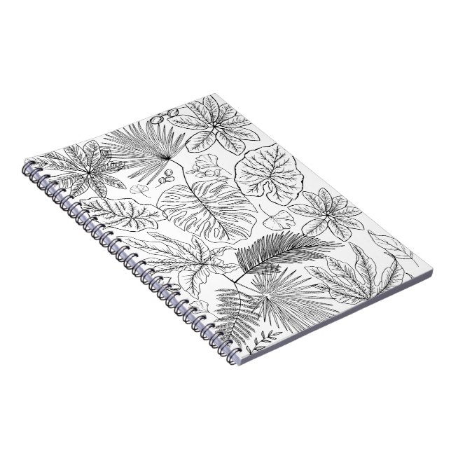 Botanical Leaves Notebook (Right Side)