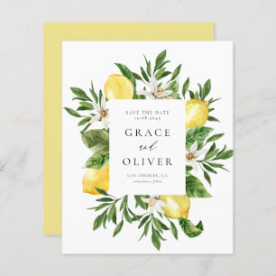 Botanical Lemon Blossoms Frame Save the Date