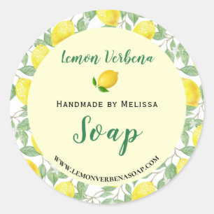 Botanical Lemons Personal Care Label   Sticker