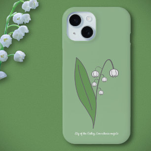 Botanical Lily of the Valley Pastel Flower iPhone 15 Case