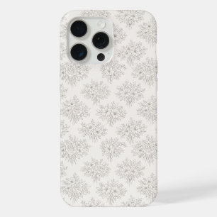 Botanical Line Bouquet Pattern iPhone 15 Pro Max Case