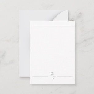Botanical Line Drawing Notecard