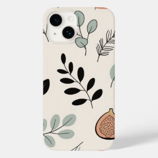 Botanical Lines – Earthy Leaf Art Phone Case
